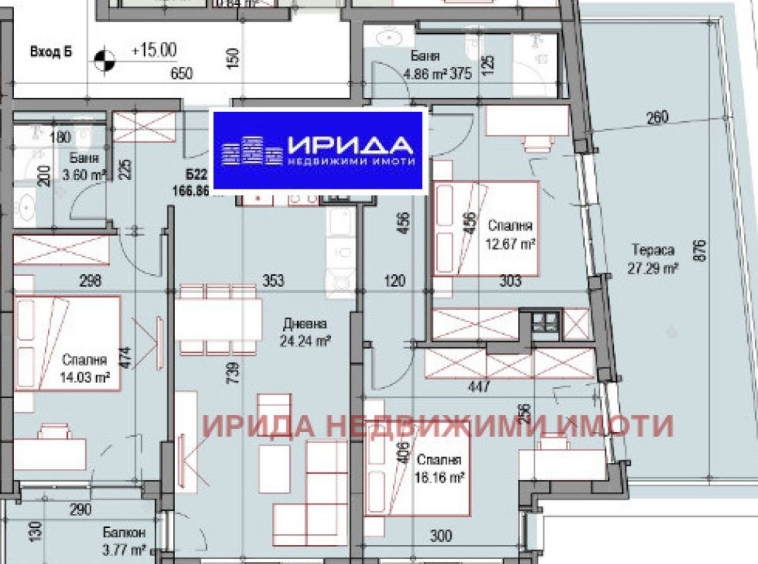 Тристаен апартамент в София, Подуяне - 167 кв.м за 1919 €/кв.м - Снимка #1