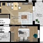 Двустаен апартамент в Пловдив, Остромила - 70 кв.м за 1499 €/кв.м - Снимка #1