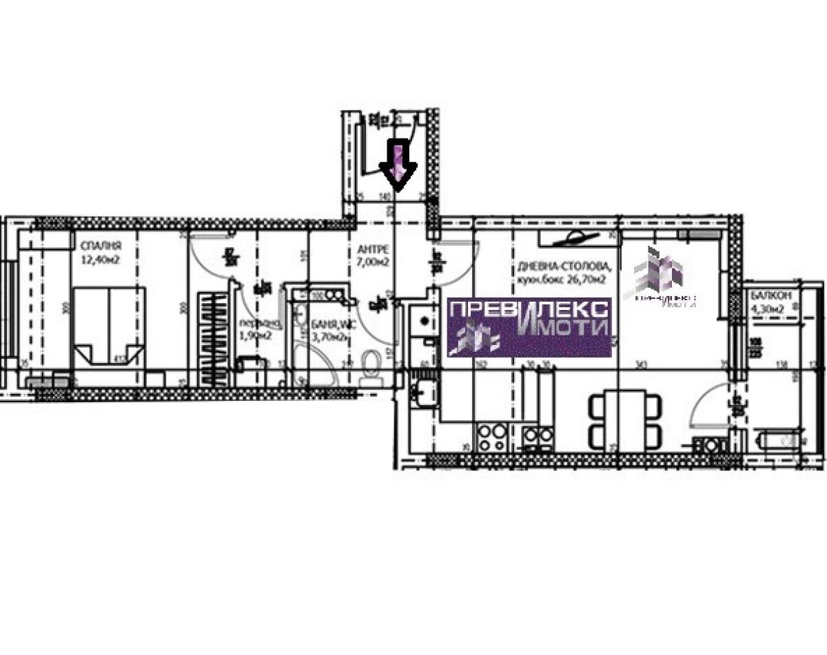 Двустаен апартамент в Пловдив, Тракия - 82 кв.м за 637 €/кв.м - Снимка #1