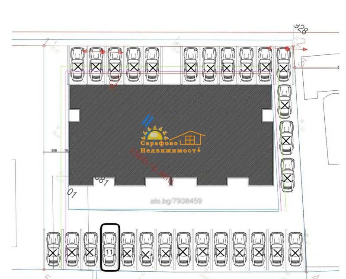 Гараж / Паркомясто в Бургас, Сарафово - 11 кв.м за 1000 €/кв.м - Снимка #1