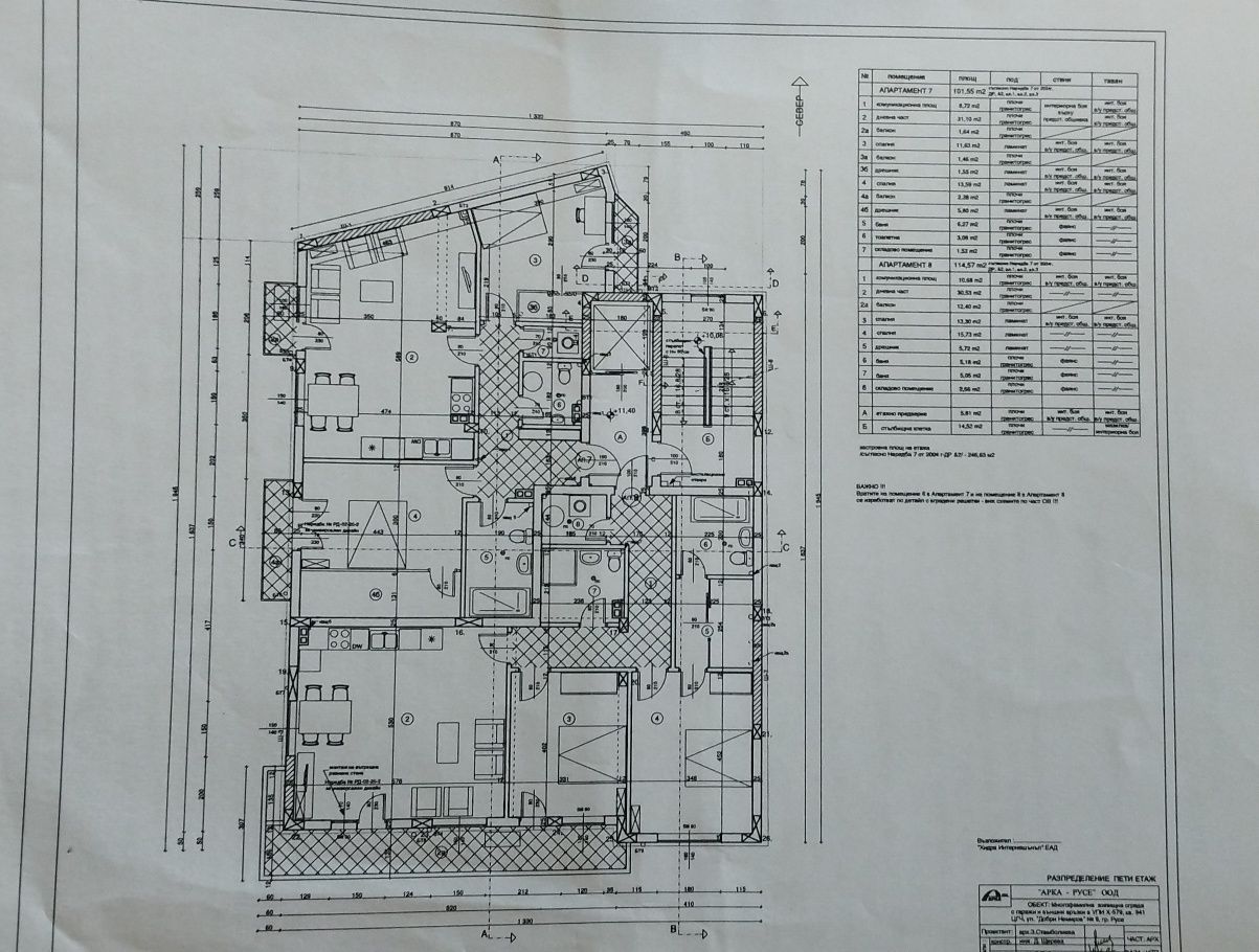 Тристаен апартамент в Русе, Център - 127 кв.м за 1796 €/кв.м - Снимка #1