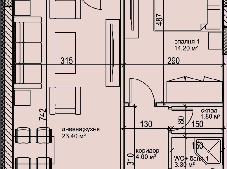 Двустаен апартамент в Пловдив, Кършияка - 71 кв.м за 1400 €/кв.м - Снимка #1