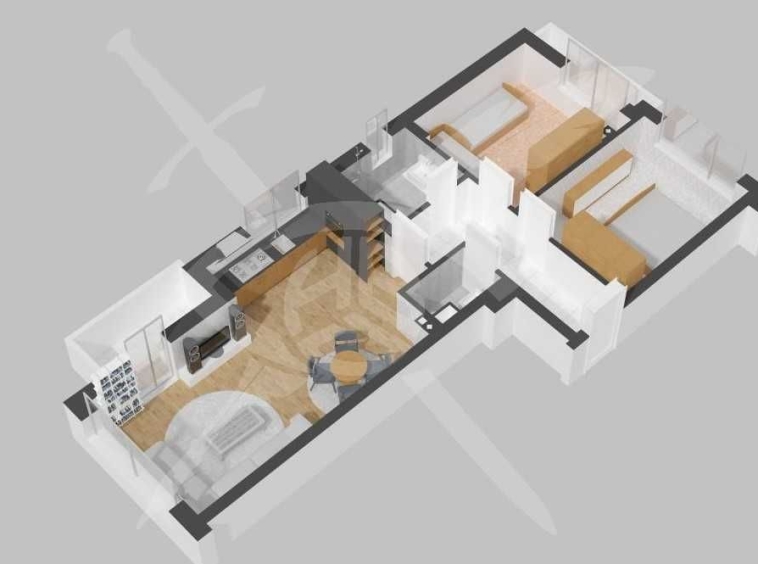 Тристаен апартамент в Бургас, Славейков - 96 кв.м за 494 €/кв.м - Снимка #1