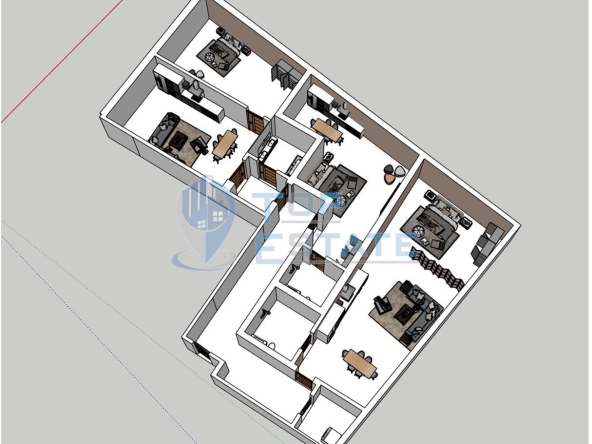 Четиристаен апартамент в Велико Търново, Бузлуджа - 173 кв.м за 1051 €/кв.м - Снимка #1