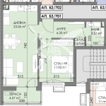 Двустаен апартамент в Бургас, Меден рудник - зона А - 58 кв.м за 1018 €/кв.м - Снимка #1