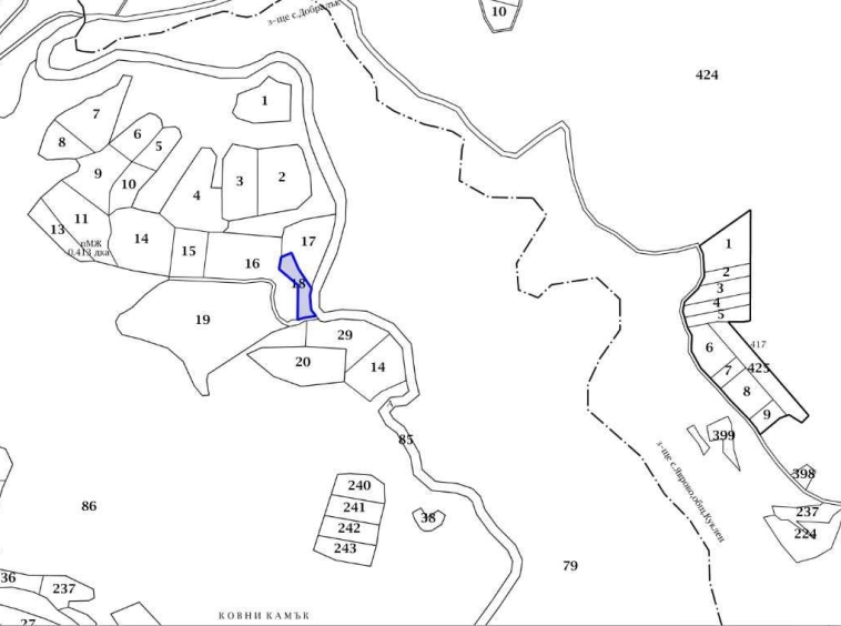 Парцел в с. Добралък, Област Пловдив - 2285 кв.м за 10 €/кв.м - Снимка #1