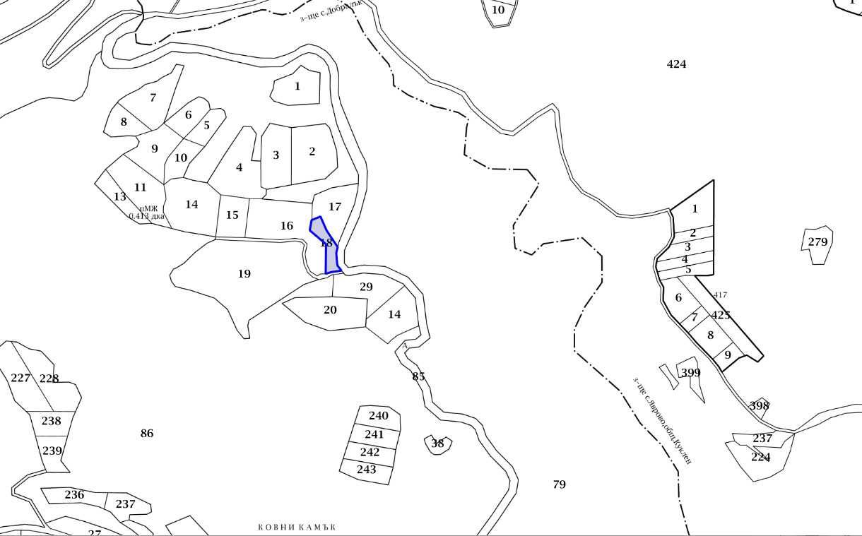 Парцел в с. Добралък, Област Пловдив - 2285 кв.м за 10 €/кв.м - Снимка #1