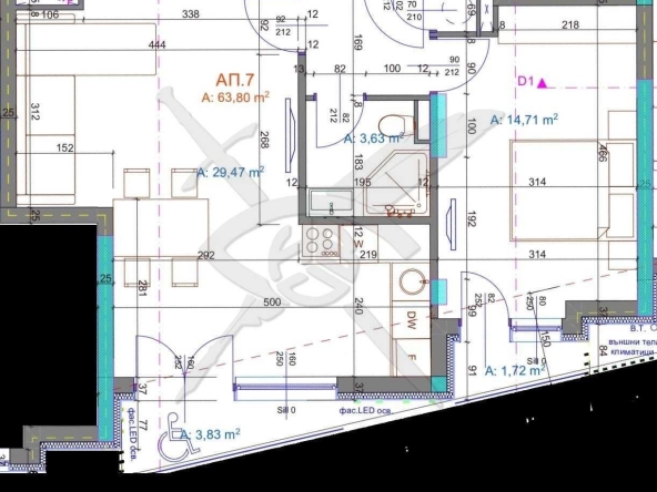 Двустаен апартамент в Бургас, Братя Миладинови - 74 кв.м за 1418 €/кв.м - Снимка #1