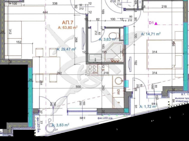 Двустаен апартамент в Бургас, Братя Миладинови - 74 кв.м за 1418 €/кв.м - Снимка #1