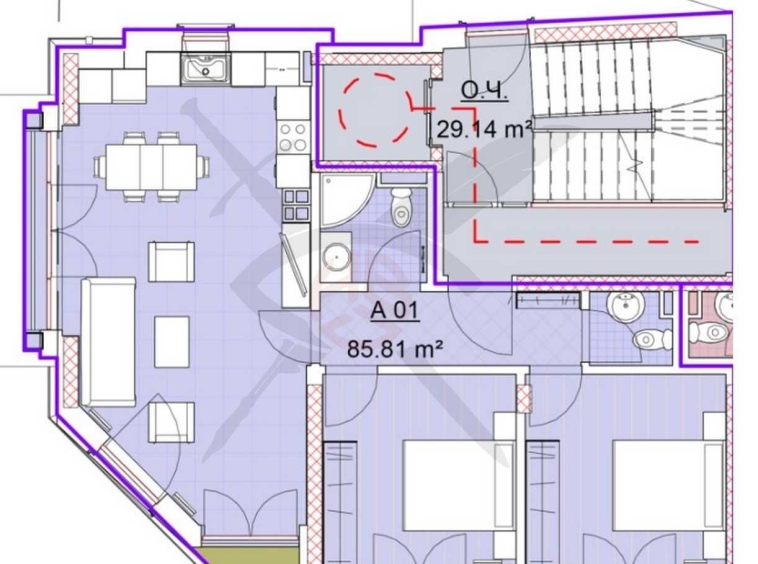 Тристаен апартамент в София, Манастирски ливади - 109 кв.м за 1003 €/кв.м - Снимка #1