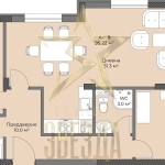 Тристаен апартамент в Пловдив, Остромила - 106 кв.м за 1062 €/кв.м - Снимка #1