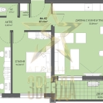 Тристаен апартамент в Пловдив, Остромила - 99 кв.м за 567 €/кв.м - Снимка #1