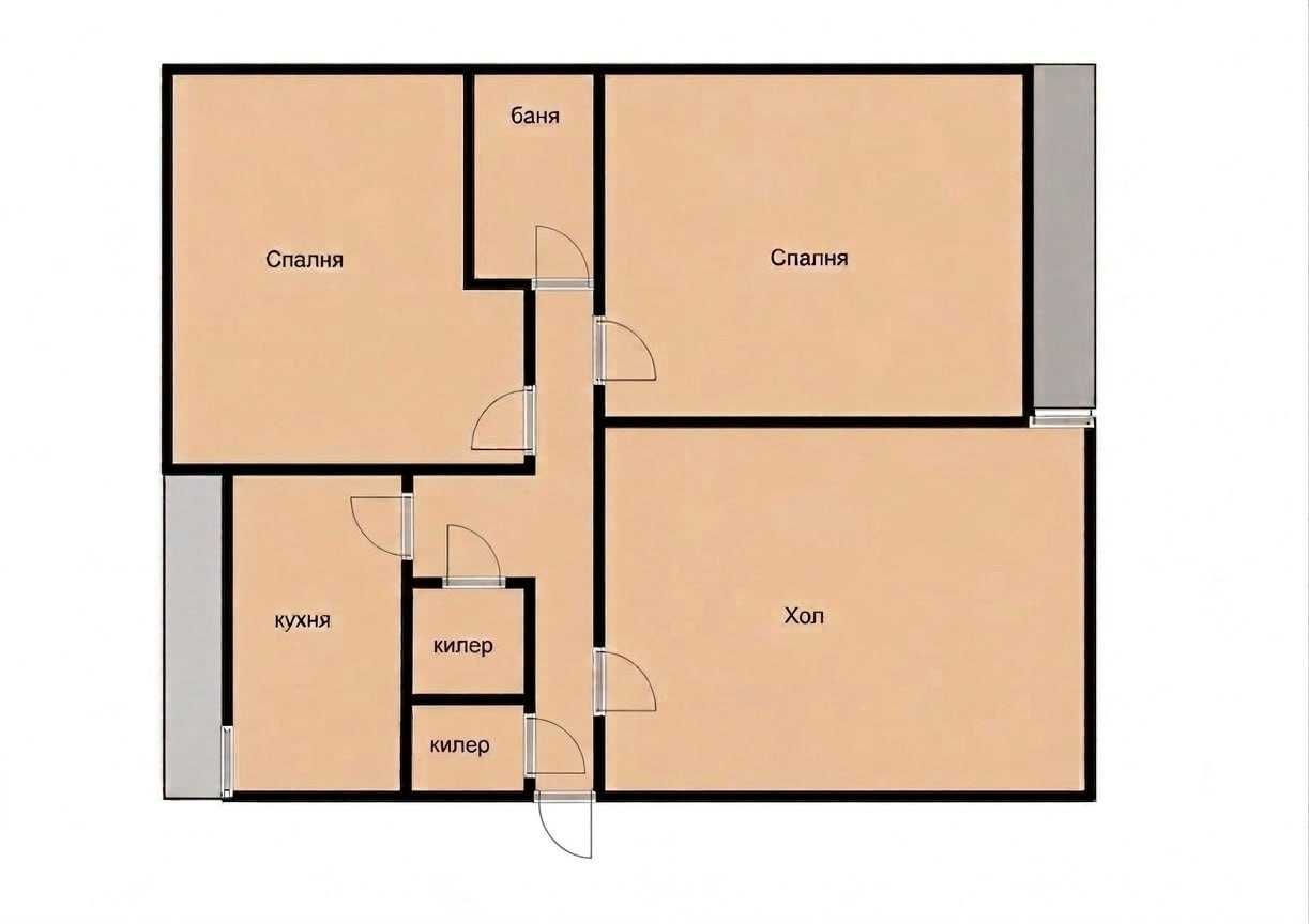 Тристаен апартамент в Перник, Мошино - 89 кв.м за 568 €/кв.м - Снимка #1