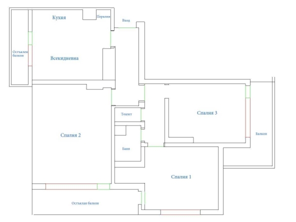 Дава се под наем Четиристаен апартамент в Варна, Левски - 100 кв.м за 897.6 € - Снимка #1