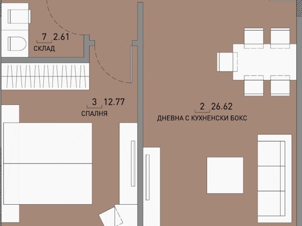 Двустаен апартамент в София, Малинова долина - 75 кв.м за 2351 €/кв.м - Снимка #1