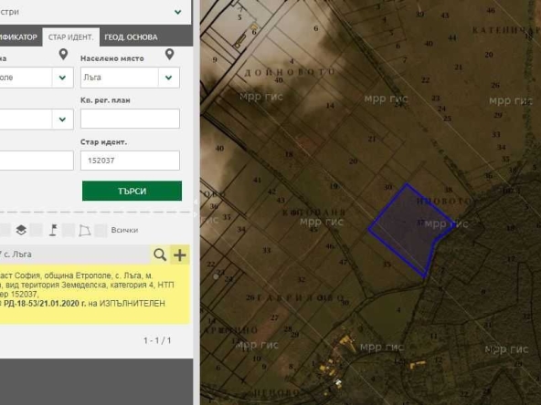 Парцел в с. Лъга, Област София-област - 12336 кв.м за 1 €/кв.м - Снимка #1