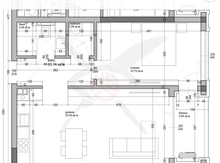 Двустаен апартамент в Варна, Аспарухово - 74 кв.м за 1061 €/кв.м - Снимка #1