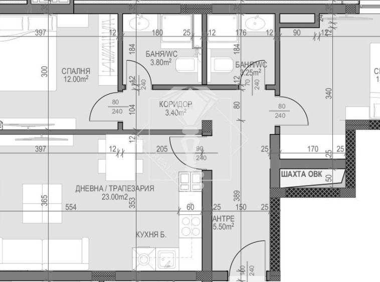 Тристаен апартамент в Пловдив, Гагарин - 105 кв.м за 1105 €/кв.м - Снимка #1