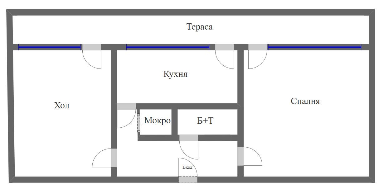Двустаен апартамент в Бургас, Славейков - 60 кв.м за 1817 €/кв.м - Снимка #1