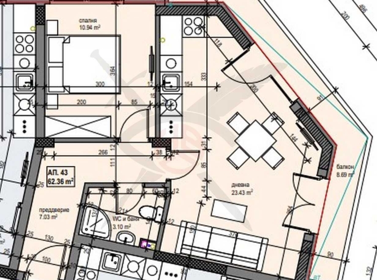 Двустаен апартамент в София, Банишора - 73 кв.м за 2304 €/кв.м - Снимка #1