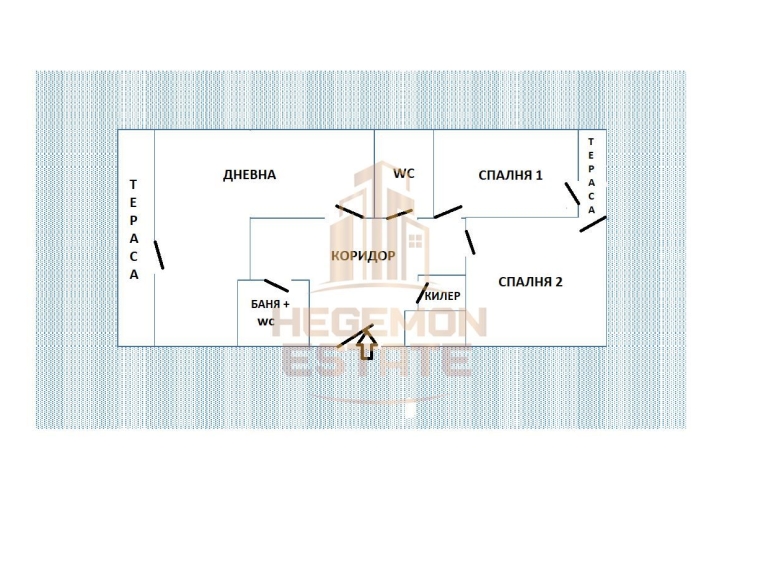 Тристаен апартамент в Варна, Генералите - 119 кв.м за 2580 €/кв.м - Снимка #1