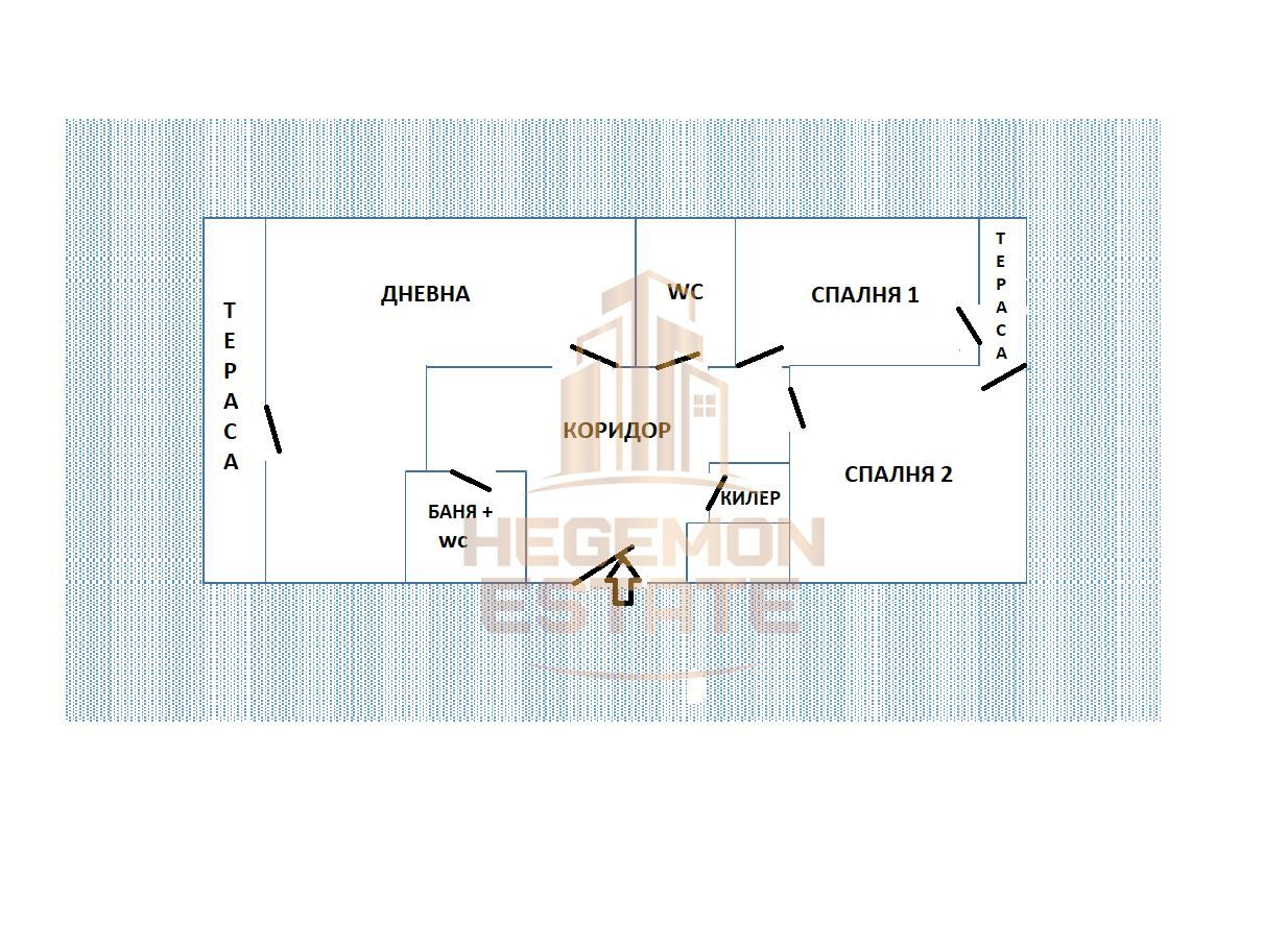 Тристаен апартамент в Варна, Генералите - 119 кв.м за 2580 €/кв.м - Снимка #1