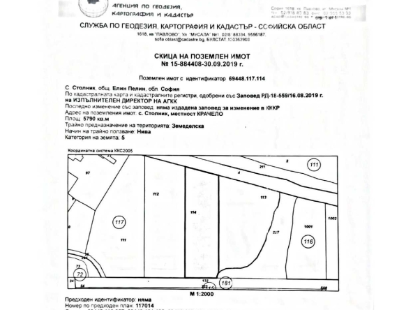Парцел в София, Манастирски ливади - 14000 кв.м за 10 €/кв.м - Снимка #1