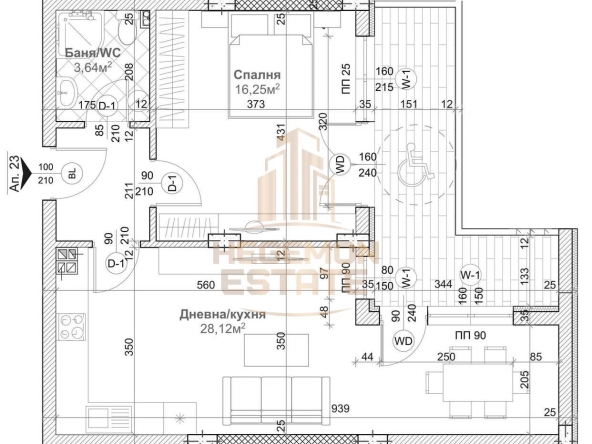 Двустаен апартамент в Варна, Левски - 86 кв.м за 1847 €/кв.м - Снимка #1