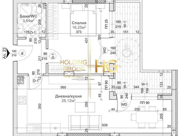 Двустаен апартамент в Варна, Изгрев - 86 кв.м за 1566 €/кв.м - Снимка #1