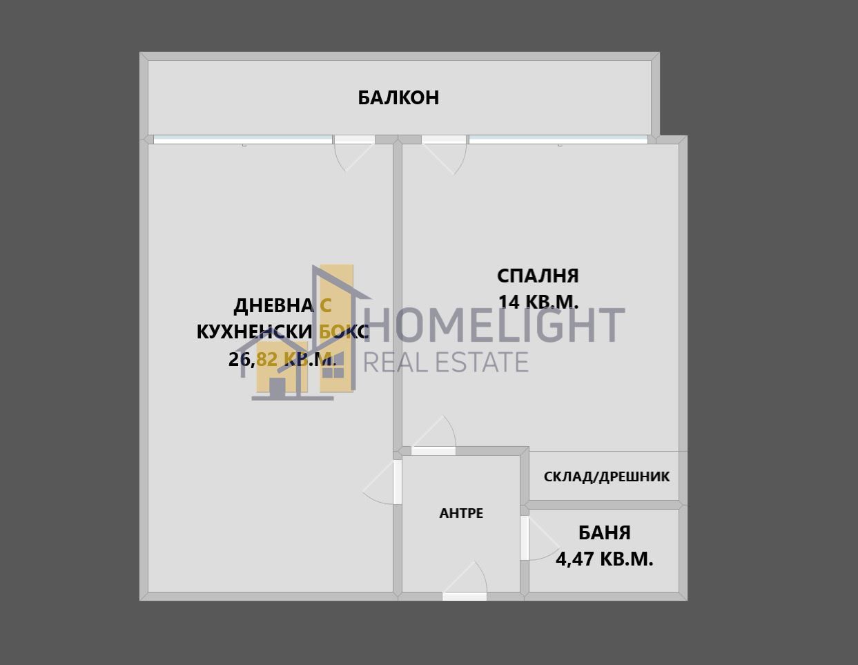 Двустаен апартамент в София, Овча купел - 80 кв.м за 1985 €/кв.м - Снимка #1