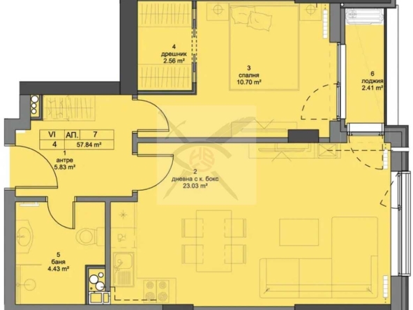 Двустаен апартамент в София, Кръстова вада - 72 кв.м за 3135 €/кв.м - Снимка #1