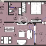 Двустаен апартамент в Велинград - 89 кв.м за 513 €/кв.м - Снимка #1