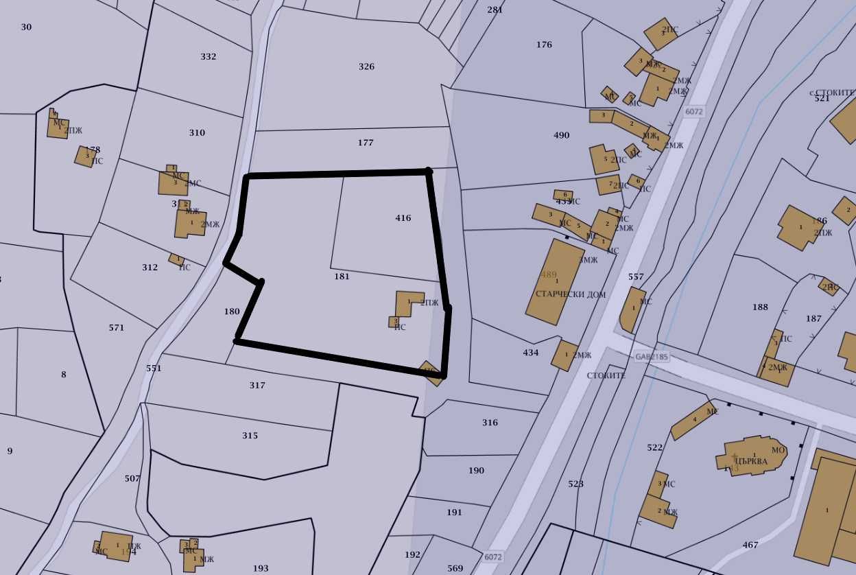 Парцел в с. Стоките, Област Габрово - 4420 кв.м за 4 €/кв.м - Снимка #1