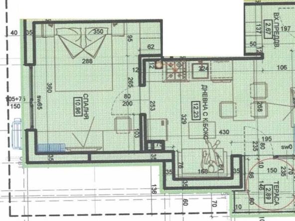 Двустаен апартамент в Търговище, Център - 46 кв.м за 992 €/кв.м - Снимка #1