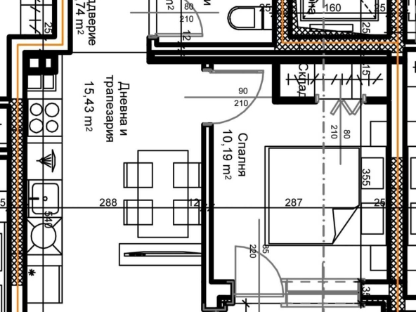 Двустаен апартамент в Пловдив, Остромила - 52 кв.м за 1308 €/кв.м - Снимка #1