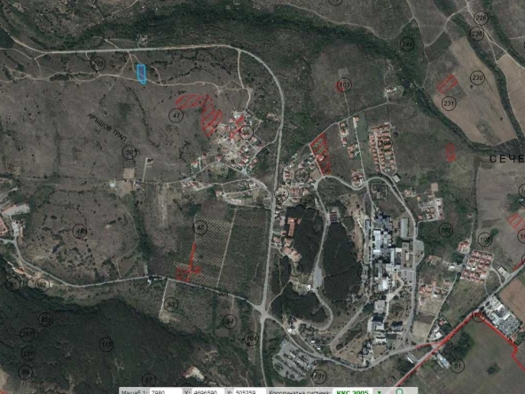 Парцел в Стара Загора, Студентско градче - 2300 кв.м за 8 €/кв.м - Снимка #1