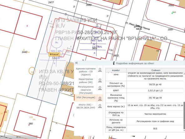 Парцел в София, Модерно предградие - 815 кв.м за 245 €/кв.м - Снимка #1