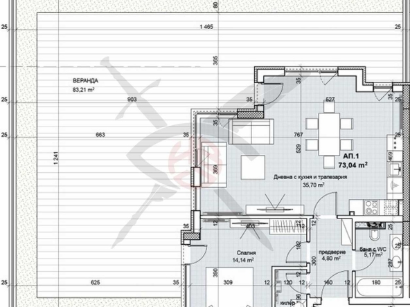 Двустаен апартамент в София, Лозенец - 204 кв.м за 1250 €/кв.м - Снимка #1