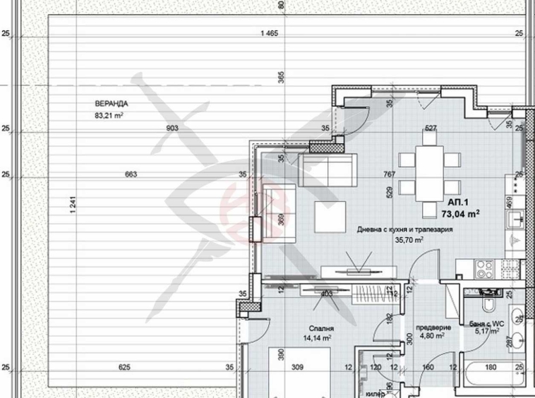 Двустаен апартамент в София, Лозенец - 204 кв.м за 1250 €/кв.м - Снимка #1
