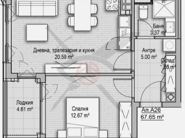 Двустаен апартамент в София, Хладилника - 68 кв.м за 2103 €/кв.м - Снимка #1