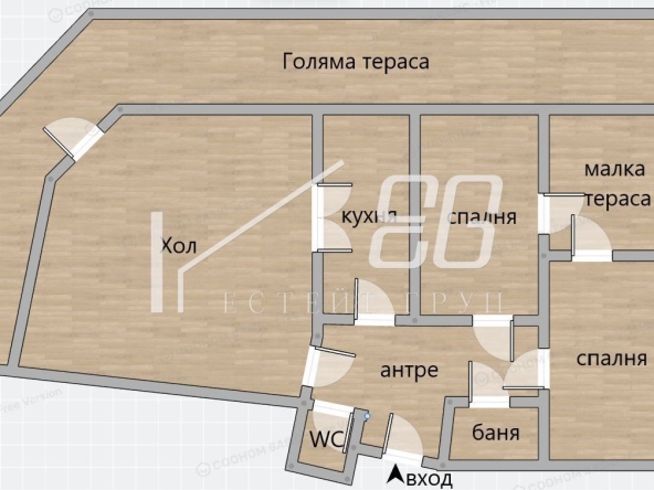 Тристаен апартамент в Варна, Зимно кино Тракия - 142 кв.м за 647 €/кв.м - Снимка #1