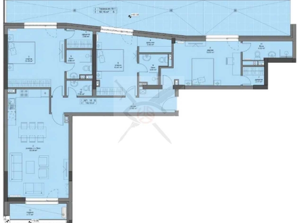 Четиристаен апартамент в София, Кръстова вада - 172 кв.м за 2920 €/кв.м - Снимка #1