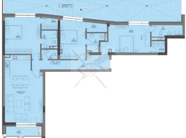 Четиристаен апартамент в София, Кръстова вада - 172 кв.м за 2920 €/кв.м - Снимка #1