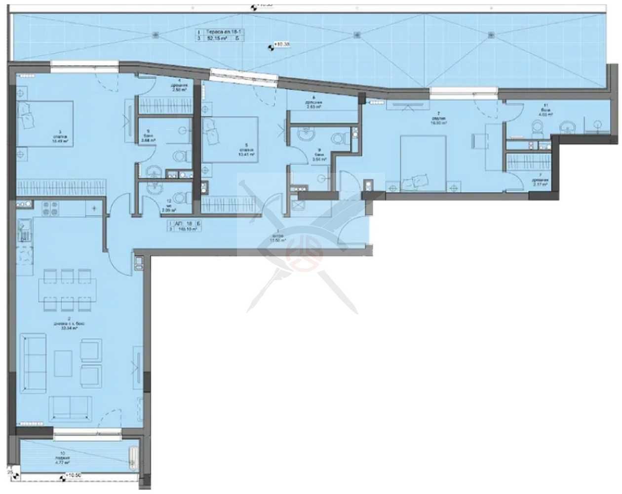 Четиристаен апартамент в София, Кръстова вада - 172 кв.м за 2920 €/кв.м - Снимка #1