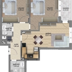 Тристаен апартамент в Пловдив, Христо Смирненски - 96 кв.м за 920 €/кв.м - Снимка #1