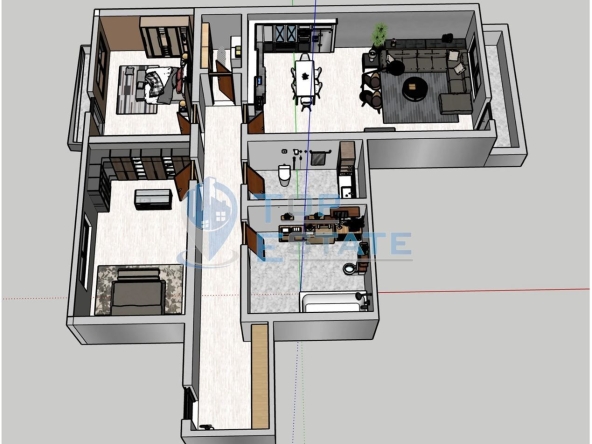 Тристаен апартамент в Велико Търново, Бузлуджа - 113 кв.м за 1054 €/кв.м - Снимка #1