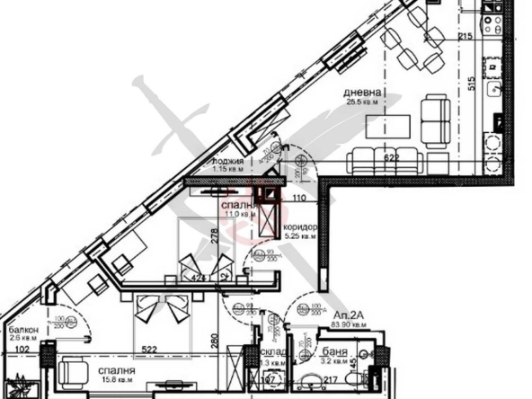 Тристаен апартамент в София, Красна поляна 2 - 94 кв.м за 1393 €/кв.м - Снимка #1