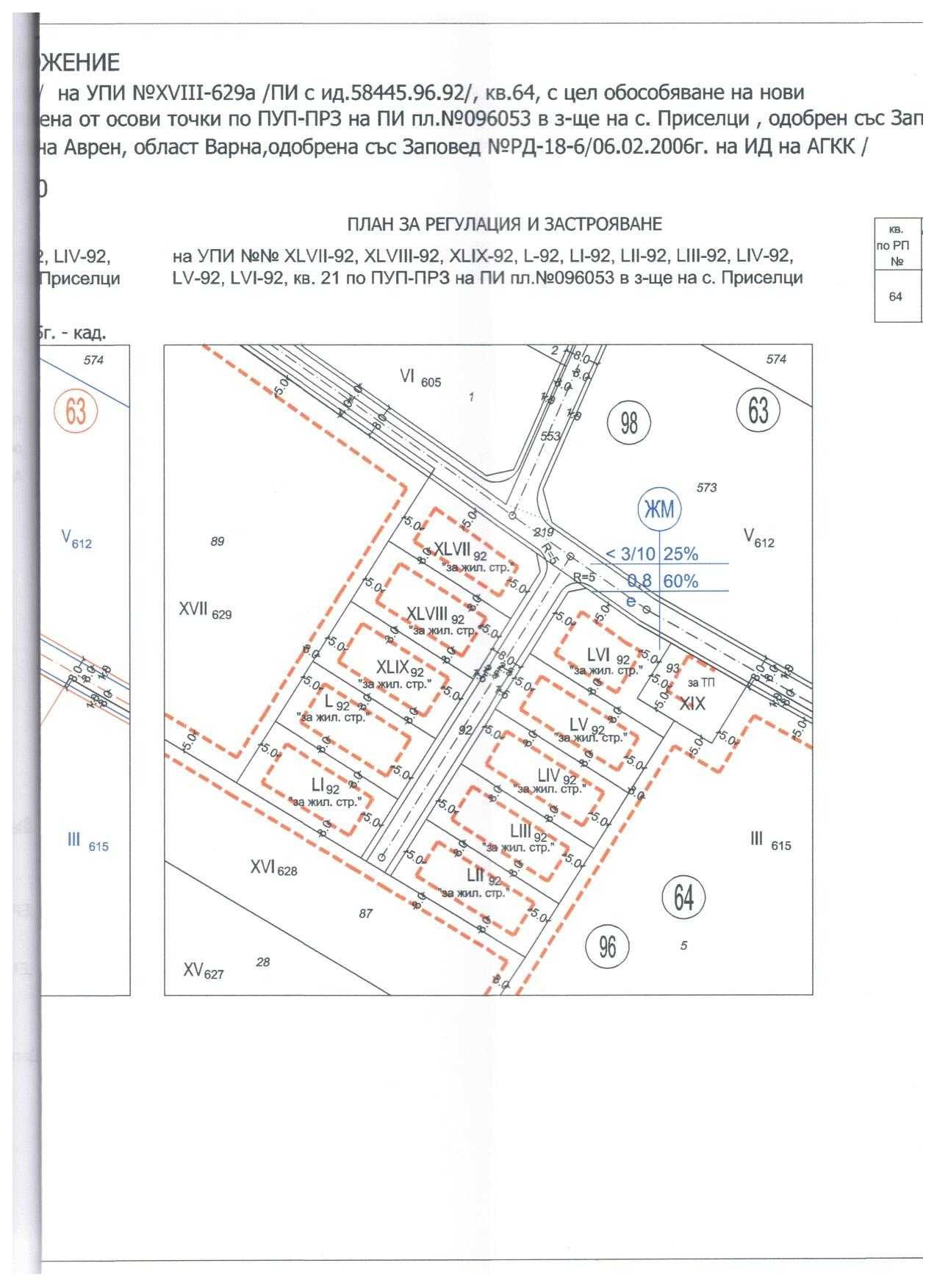 Парцел в с. Приселци, Област Варна - 6150 кв.м за 36 €/кв.м - Снимка #1