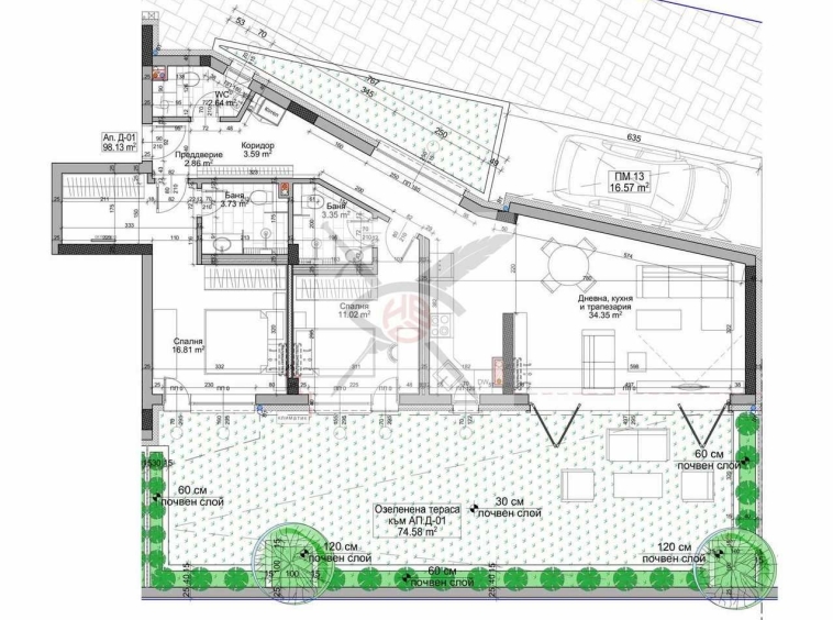 Тристаен апартамент в София, Витоша - 126 кв.м за 2008 €/кв.м - Снимка #1