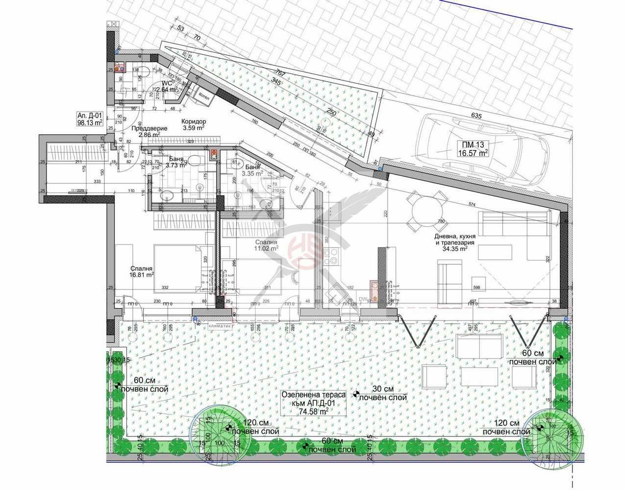 Тристаен апартамент в София, Витоша - 126 кв.м за 2008 €/кв.м - Снимка #1